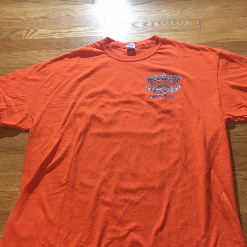 Orange sturgus t shirt
